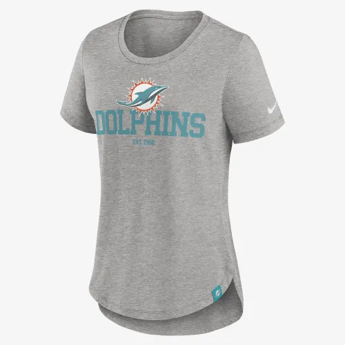 Miami Dolphins женская Nike NFL футболка цвет серый
