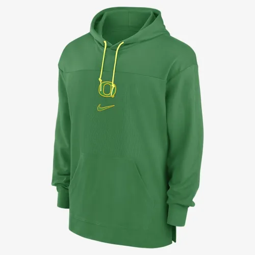 Oregon Ducks Sideline Jersey мужские Nike Dri-FIT College Pullover Толстовка с капюшоном цвет зеленый