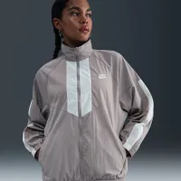 Nike Sportswear Windrunner жіноча оверсайз Куртка колір сірий