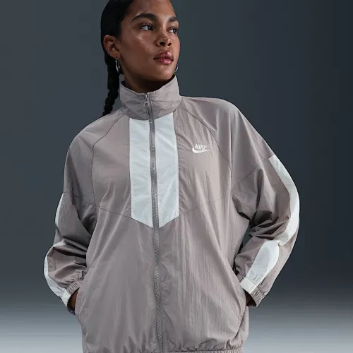 Nike Sportswear Windrunner жіноча оверсайз Куртка колір сірий