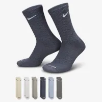 Nike Everyday Plus Cushioned тренувальні Crew шкарпетки (6 пар) різнокольорові