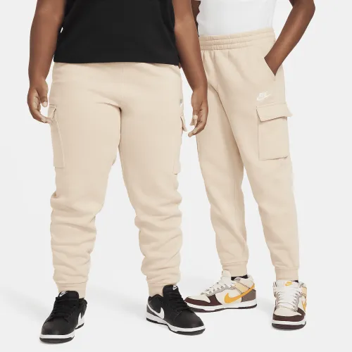 Nike Sportswear Club Fleece Big детские Cargo Pants (Extended Size) цвет коричневый