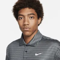 Nike Tour чоловічі Dri-FIT Striped для гольфу Polo колір сірий