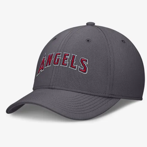 Los Angeles Angels Swoosh чоловічі Nike Dri-FIT MLB Hat колір сірий