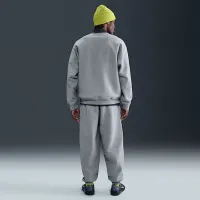 Nike Solo Swoosh чоловічі Cuffed Fleece Pants колір сірий