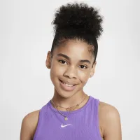 Nike Sportswear Girls' Ribbed Tank Top колір фіолетовий