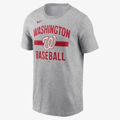 Washington Nationals Arched мужские Nike MLB футболка цвет серый