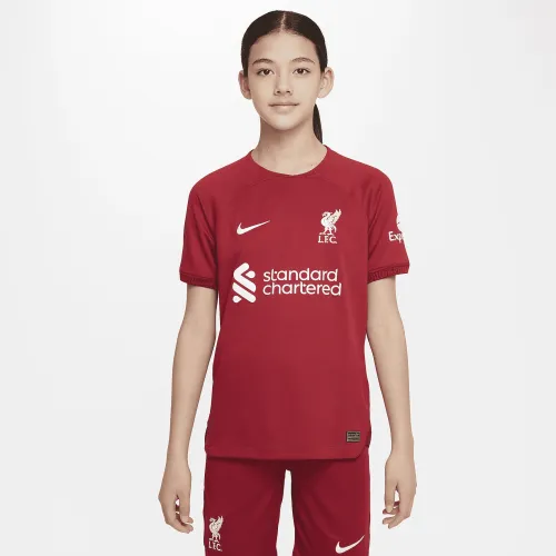 Liverpool FC 2022/23 Stadium Home Big Kids' Nike Dri-FIT Soccer Jersey
