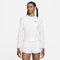 NikeCourt Advantage жіноча Dri-FIT 1/4-Zip Tennis Mid Layer колір білий