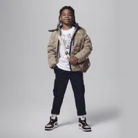 Nike Air Jordan Cutout Tee Big Kids T-Shirt White