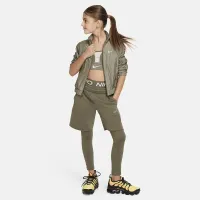 Nike Pro Leak Protection: Period Girls' Dri-FIT лосины цвет зеленый