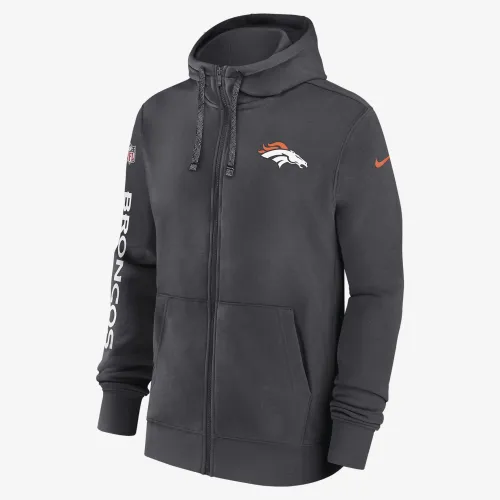 Denver Broncos Sideline Team Issue Club чоловічі Nike NFL Pullover Толстовка з капюшоном колір сірий