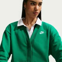 Nike Sportswear Club Fleece жіноча Loose Cardigan колір зелений