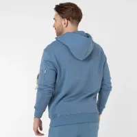 Кофта/футболка Alpha Industries Organics EMB Hoody 118350671 - Голубая