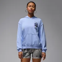 Nike Jordan Brooklyn Fleece жіноча Pullover Толстовка з капюшоном блакитний