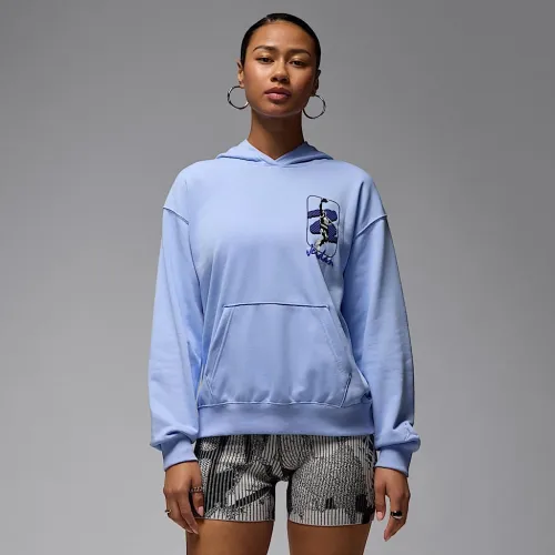 Nike Jordan Brooklyn Fleece жіноча Pullover Толстовка з капюшоном блакитний