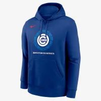 Chicago Cubs 2025 MLB World Tour Tokyo Series Local Logo Club мужские Nike MLB Pullover Толстовка с капюшоном синий