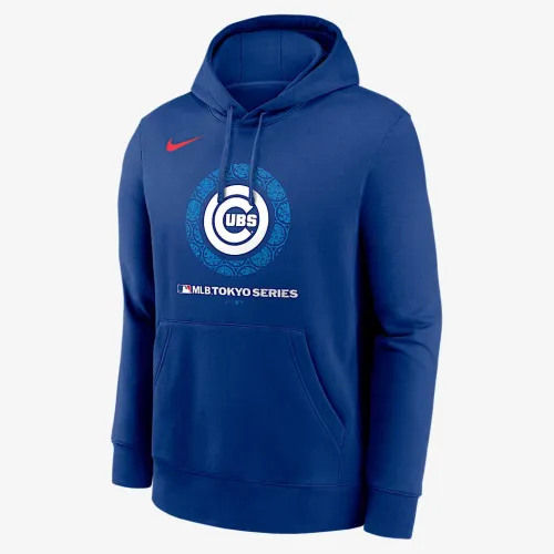Chicago Cubs 2025 MLB World Tour Tokyo Series Local Logo Club чоловічі Nike MLB Pullover Толстовка з капюшоном блакитний