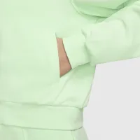 Nike Sportswear Chill Terry женская Loose Full-Zip French Terry Толстовка с капюшоном цвет зеленый