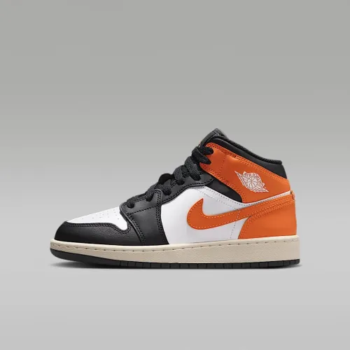 Nike Air Jordan 1 Mid Big дитячі Кросівки Orange