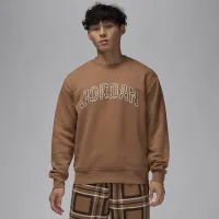 Nike Jordan Essentials мужские Fleece Crew-Neck свитшот цвет коричневый