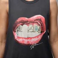 Nike Jordan Flight жіноча Sleeveless Graphic футболка колір чорний