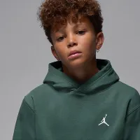 Nike Jordan Brooklyn Fleece Big детские Pullover Толстовка с капюшоном цвет зеленый