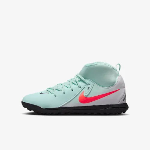 Nike Jr. Phantom Luna 2 Club Little/Big дитячі TF High-Top Soccer Кросівки колір зелений