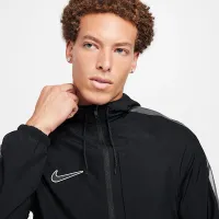 Nike Academy чоловічі Water-Repellent Hooded Soccer Куртка колір чорний