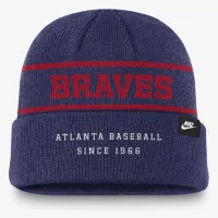 Atlanta Braves Rewind Terra мужские Nike MLB Cuffed Beanie синий