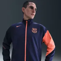 FC Barcelona Strike Third чоловічі Nike Dri-FIT Total 90 Soccer Anthem Куртка блакитний