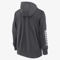 Alabama Crimson Tide Sideline Team Issue мужские Nike College Full-Zip Толстовка с капюшоном цвет серый