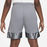 Nike Dri-FIT Elite 23 Big детские (для мальчиков) баскетбольные шорты (Extended Size) цвет серый