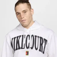 NikeCourt Heritage мужские Dri-FIT Fleece Tennis Толстовка с капюшоном цвет белый
