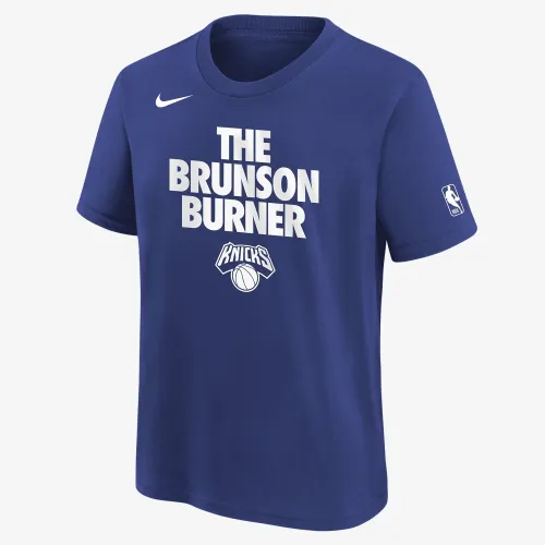 Jalen Brunson New York Knicks Big дитячі Nike NBA футболка блакитний