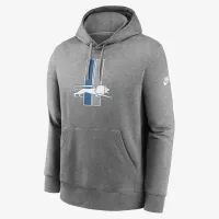 Detroit Lions Rewind Club Logo Men’s Nike NFL Pullover Толстовка с капюшоном цвет серый
