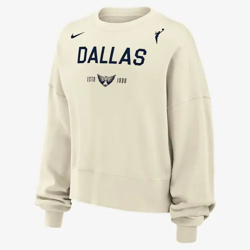 Dallas Wings Phoenix Fleece женская Nike WNBA Crew-Neck свитшот цвет белый