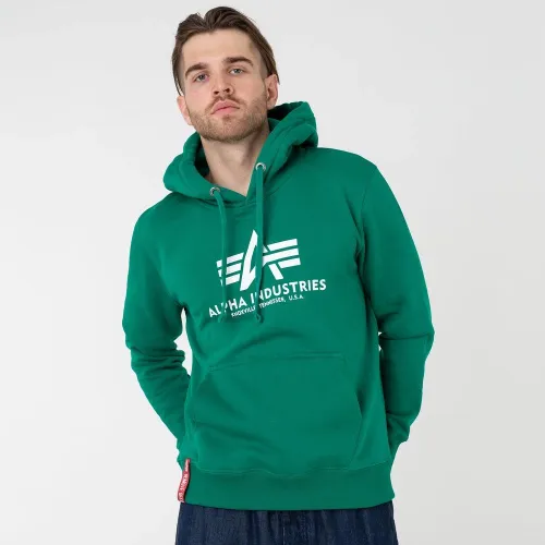 Кофта/футболка Alpha Industries Basic Hoody 178312668 - зеленая