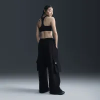 Nike Sportswear жіноча Low-Rise оверсайз French Terry Open-Hem Pants колір чорний