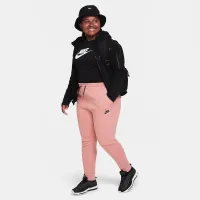 Nike Sportswear Tech Fleece Big детские (Girls') Joggers (Extended Size) Pink