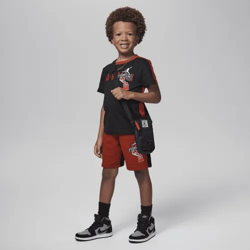 Nike Air Jordan Little детские 2-Piece шорты набор цвет красный