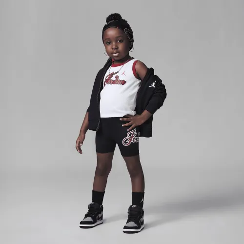 Nike Jordan Mini Me Flight Jersey Tank набор Toddler 2-Piece набор цвет черный