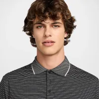 Nike Tour чоловічі Dri-FIT Striped для гольфу Polo колір чорний