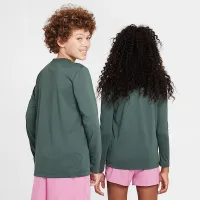 Nike Legend Big дитячі Dri-FIT Long-Sleeve футболка колір зелений
