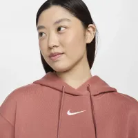 Nike Sportswear Phoenix Fleece женская оверсайз Pullover Толстовка с капюшоном Pink