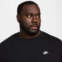 Nike Club мужские Fleece Crew цвет черный