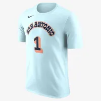 Victor Wembanyama San Antonio Spurs Essential City Edition чоловічі Nike NBA футболка блакитний