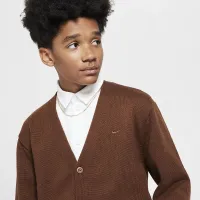 Nike Sportswear Metro Ground Big детские Cardigan цвет коричневый