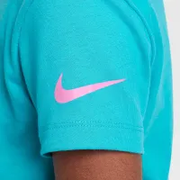 Nike Sunny Swoosh Little детские Graphic футболка цвет зеленый