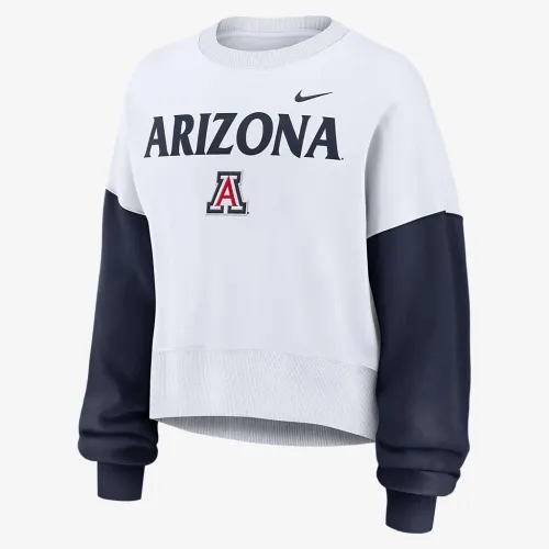 Arizona Wildcats Primetime женская Nike College Pullover Crew цвет белый